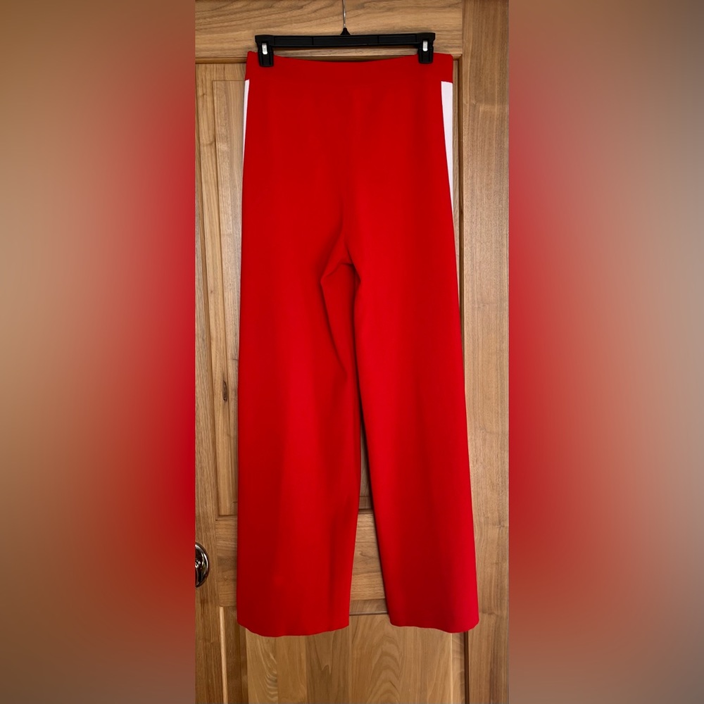 Rare EUC MARLED x OLIVIA CULPO Fashion Track Pants Size L In On Trend Red/ - Picture 8 of 14